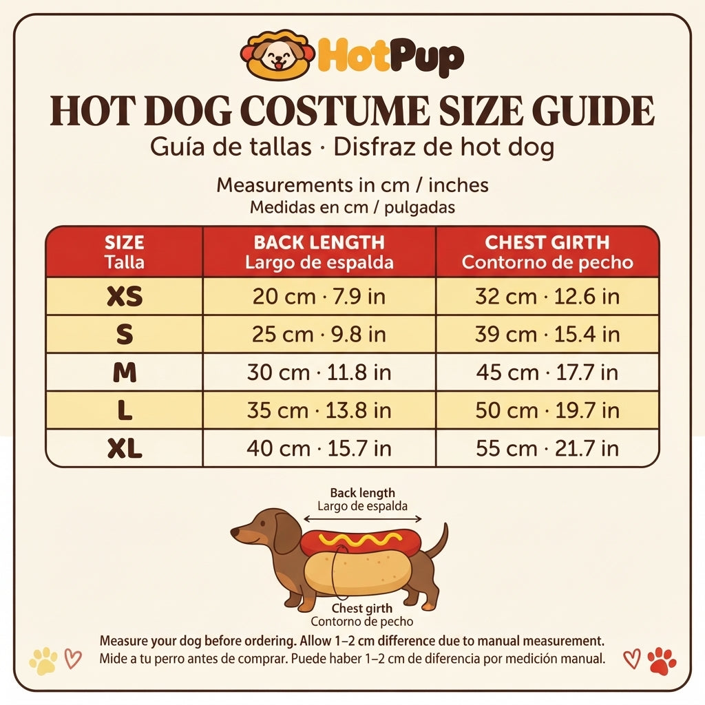 Hot Pup™ · Disfraz de hot dog para perros
